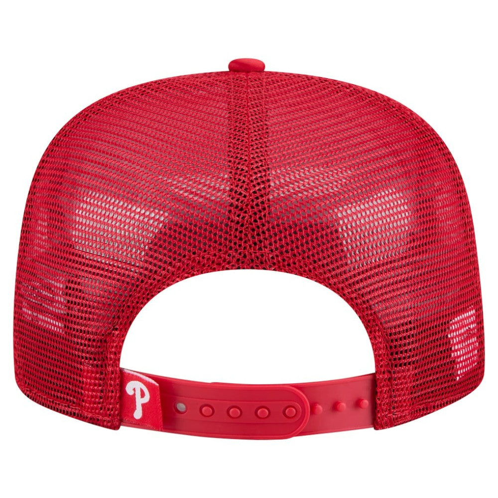 Philadelphia Phillies Retro Satin Script Golfer Adjustable Hat - Red | New Era