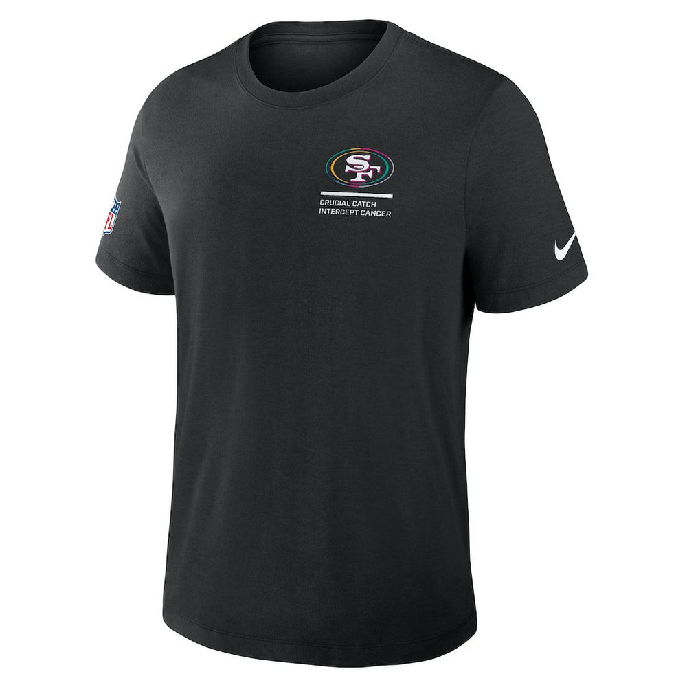 San Francisco 49ers Tall 2025 NFL Crucial Catch Tri-Blend Dri-FIT T-Shirt - Black | Nike outlet