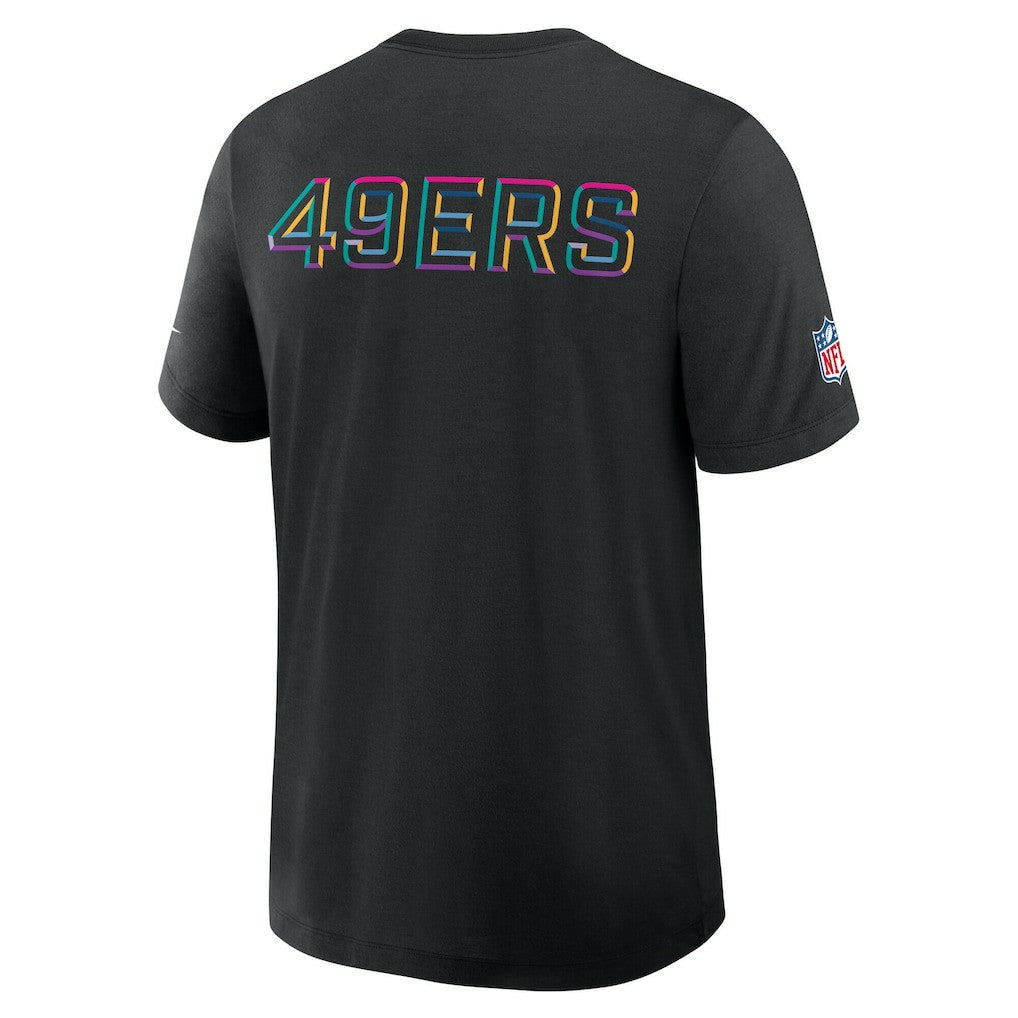 San Francisco 49ers Tall 2025 NFL Crucial Catch Tri-Blend Dri-FIT T-Shirt - Black | Nike outlet
