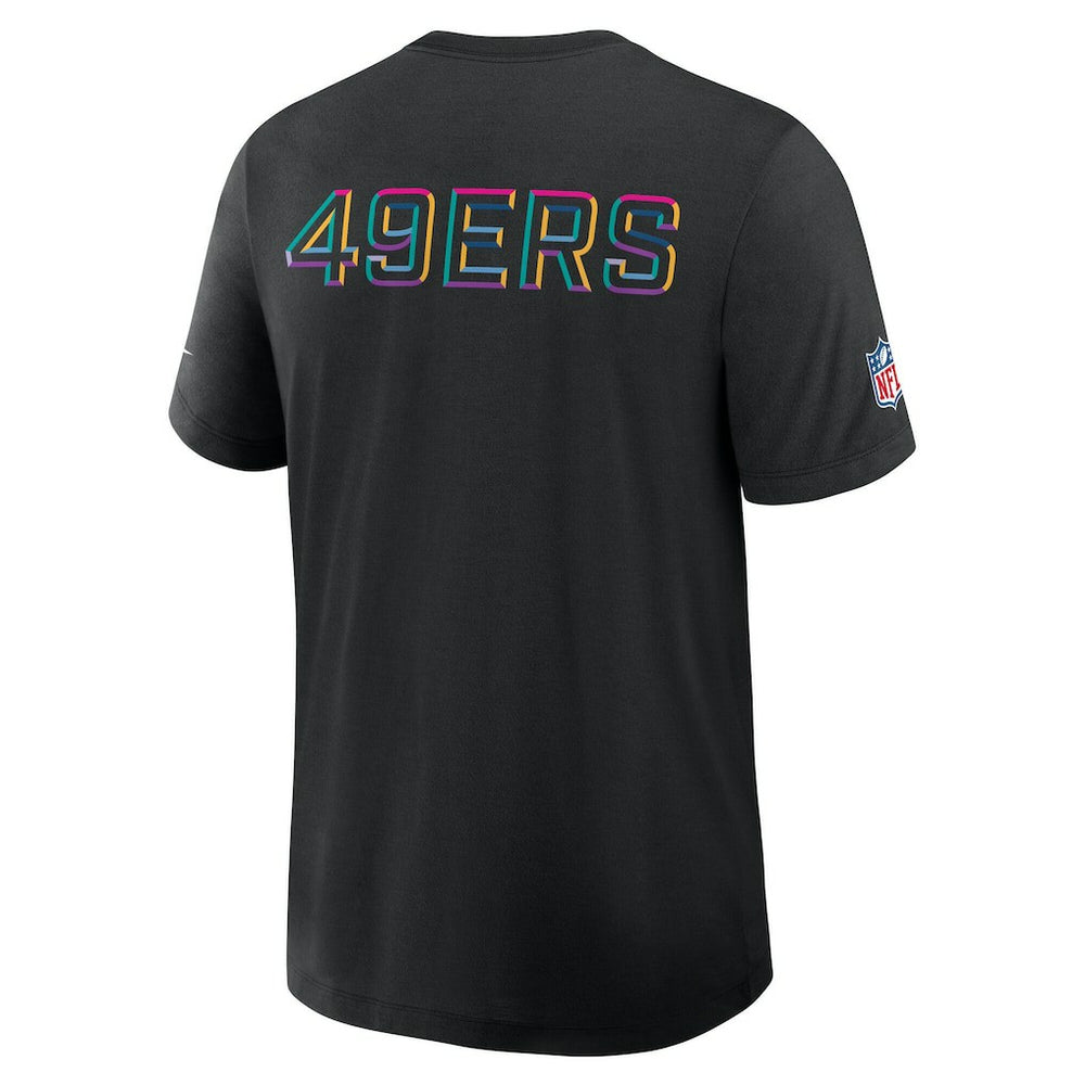 San Francisco 49ers Tall 2025 NFL Crucial Catch Tri-Blend Dri-FIT T-Shirt - Black | Nike outlet