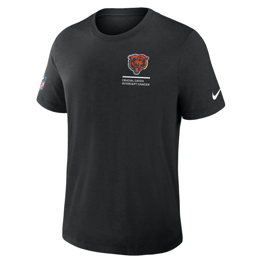 Chicago Bears Tall 2025 NFL Crucial Catch Tri-Blend Dri-FIT T-Shirt - Black | Nike for sale