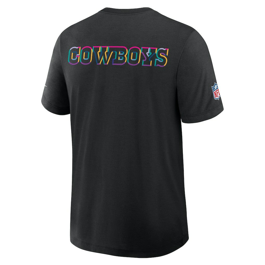 Dallas Cowboys Tall 2025 NFL Crucial Catch Tri-Blend Dri-FIT T-Shirt - Black | Nike cheap