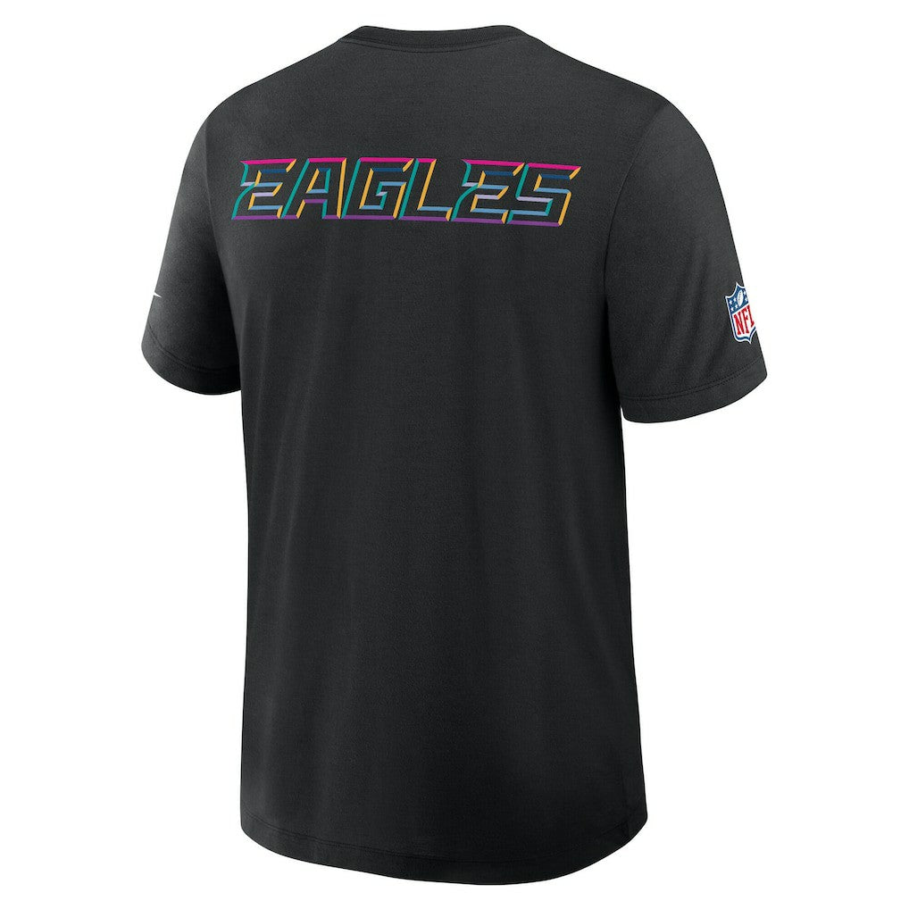 Philadelphia Eagles Tall 2025 NFL Crucial Catch Tri-Blend Dri-FIT T-Shirt - Black | Nike outlet