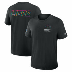 Detroit Lions Tall 2025 NFL Crucial Catch Tri-Blend Dri-FIT T-Shirt - Black | Nike for sale