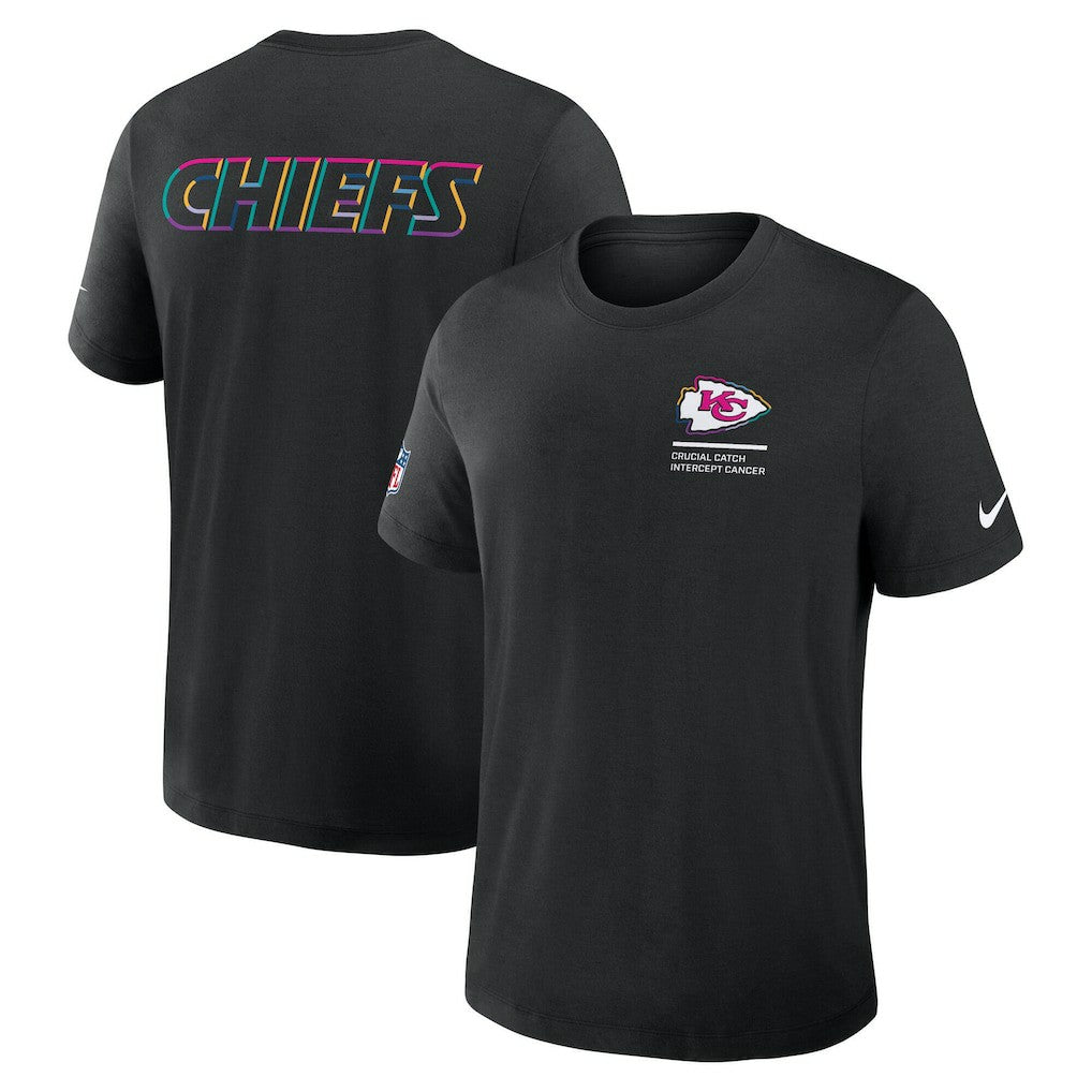 Kansas City Chiefs Tall 2025 NFL Crucial Catch Tri-Blend Dri-FIT T-Shirt - Black | Nike discount