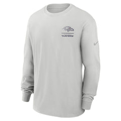 Baltimore Ravens Essential Heavy Max90 Long Sleeve T-Shirt - Gray | Nike for sale