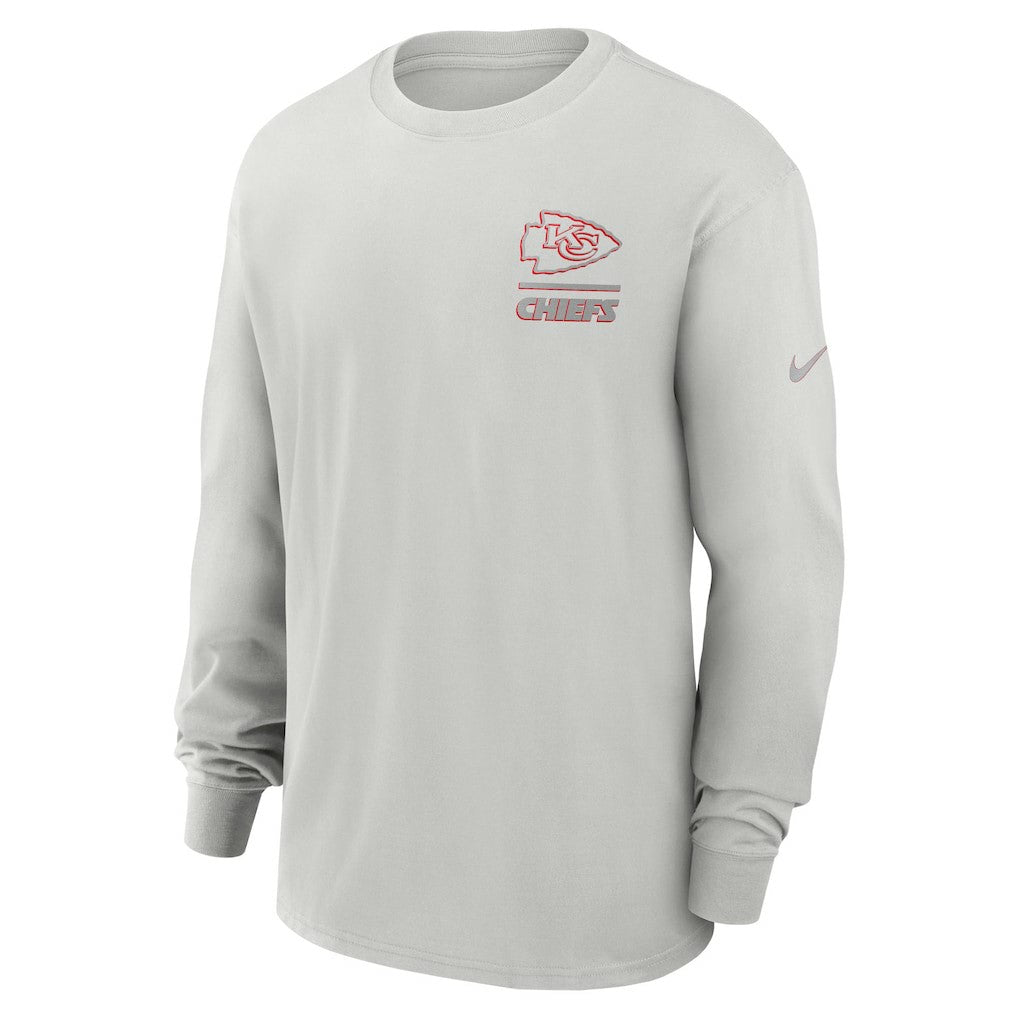Kansas City Chiefs Essential Heavy Max90 Long Sleeve T-Shirt - Gray | Nike cheap