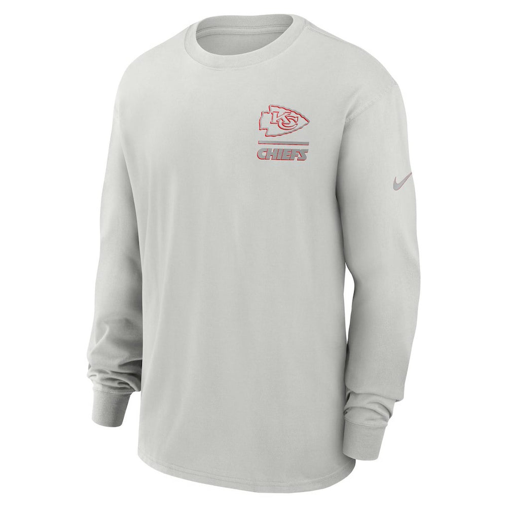 Kansas City Chiefs Essential Heavy Max90 Long Sleeve T-Shirt - Gray | Nike cheap