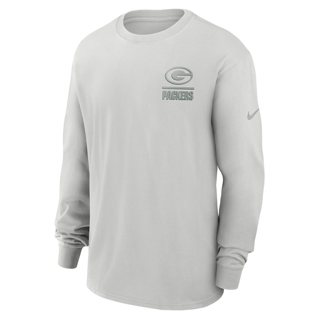 Green Bay Packers Essential Heavy Max90 Long Sleeve T-Shirt - Gray | Nike outlet