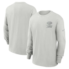 New York Jets Essential Heavy Max90 Long Sleeve T-Shirt - Gray | Nike online