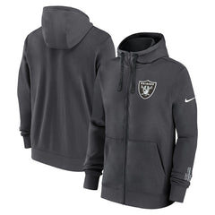 Las Vegas Raiders Primetime Club Full-Zip Hoodie - Anthracite | Nike on sale