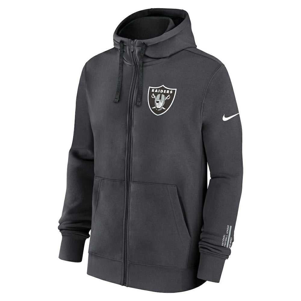 Las Vegas Raiders Primetime Club Full-Zip Hoodie - Anthracite | Nike on sale