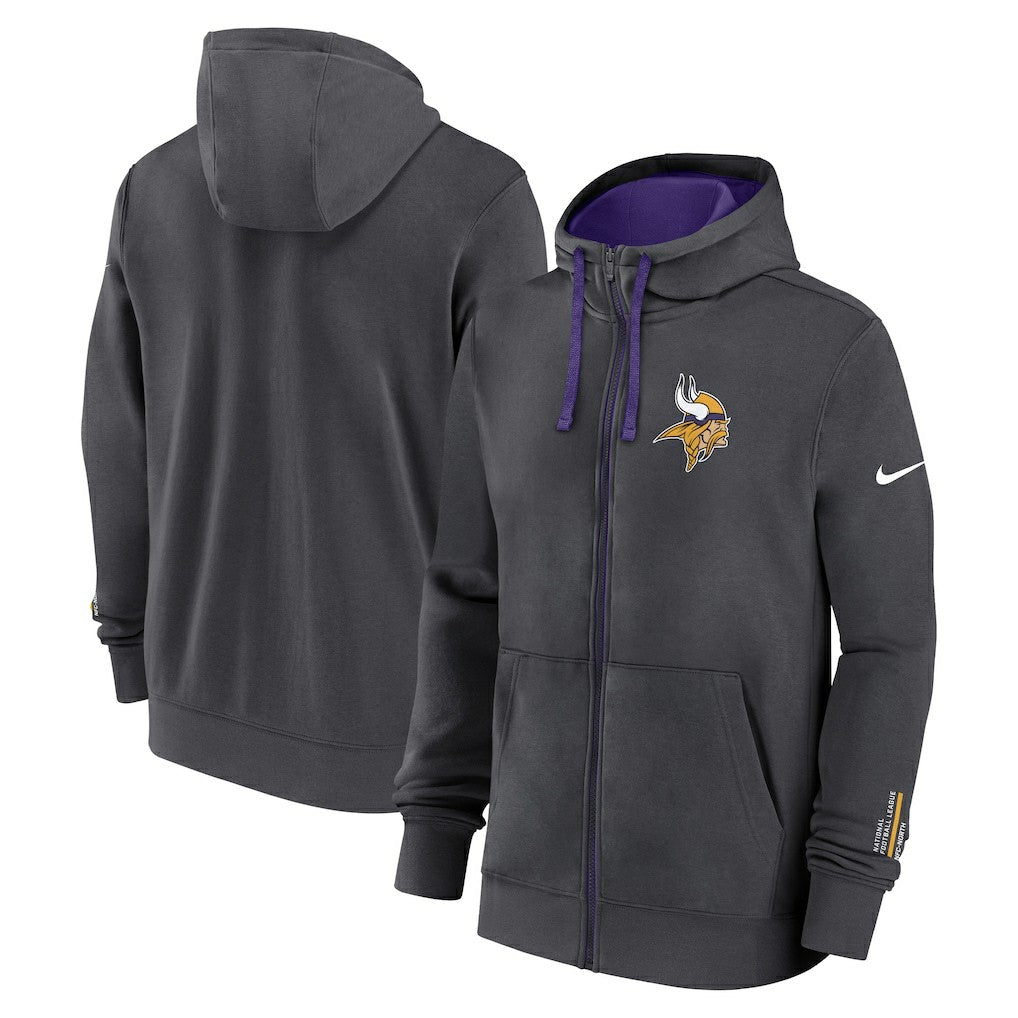 Minnesota Vikings Primetime Club Full-Zip Hoodie - Anthracite | Nike cheap