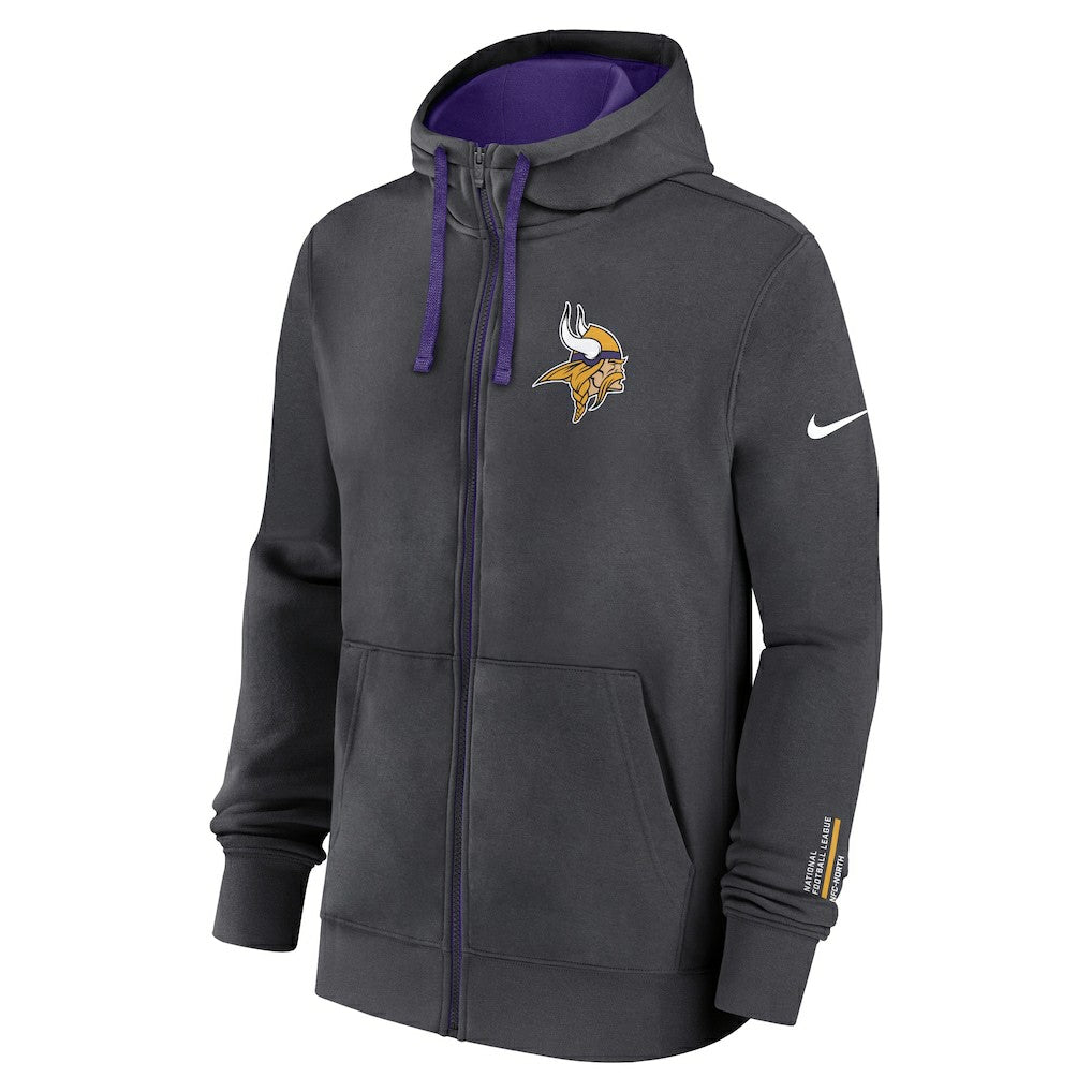Minnesota Vikings Primetime Club Full-Zip Hoodie - Anthracite | Nike cheap