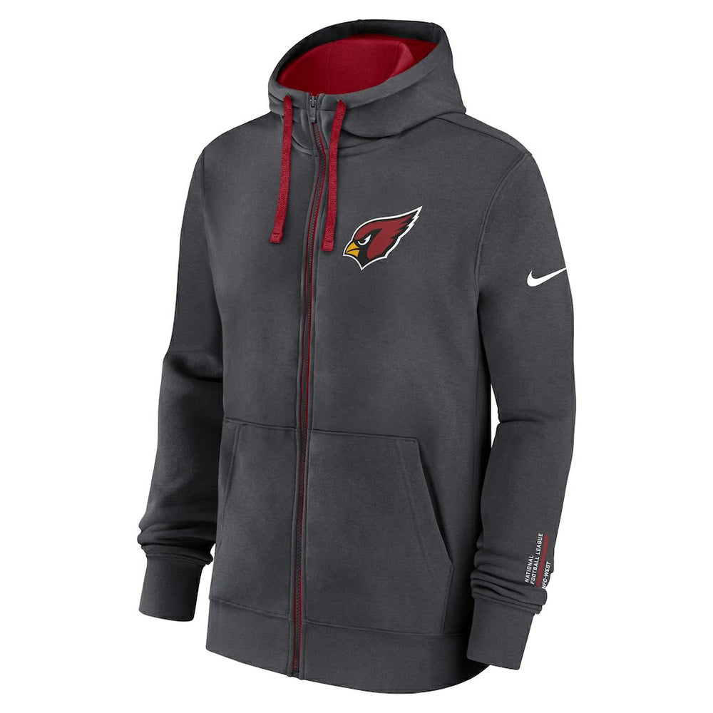 Arizona Cardinals Primetime Club Full-Zip Hoodie - Anthracite | Nike sale