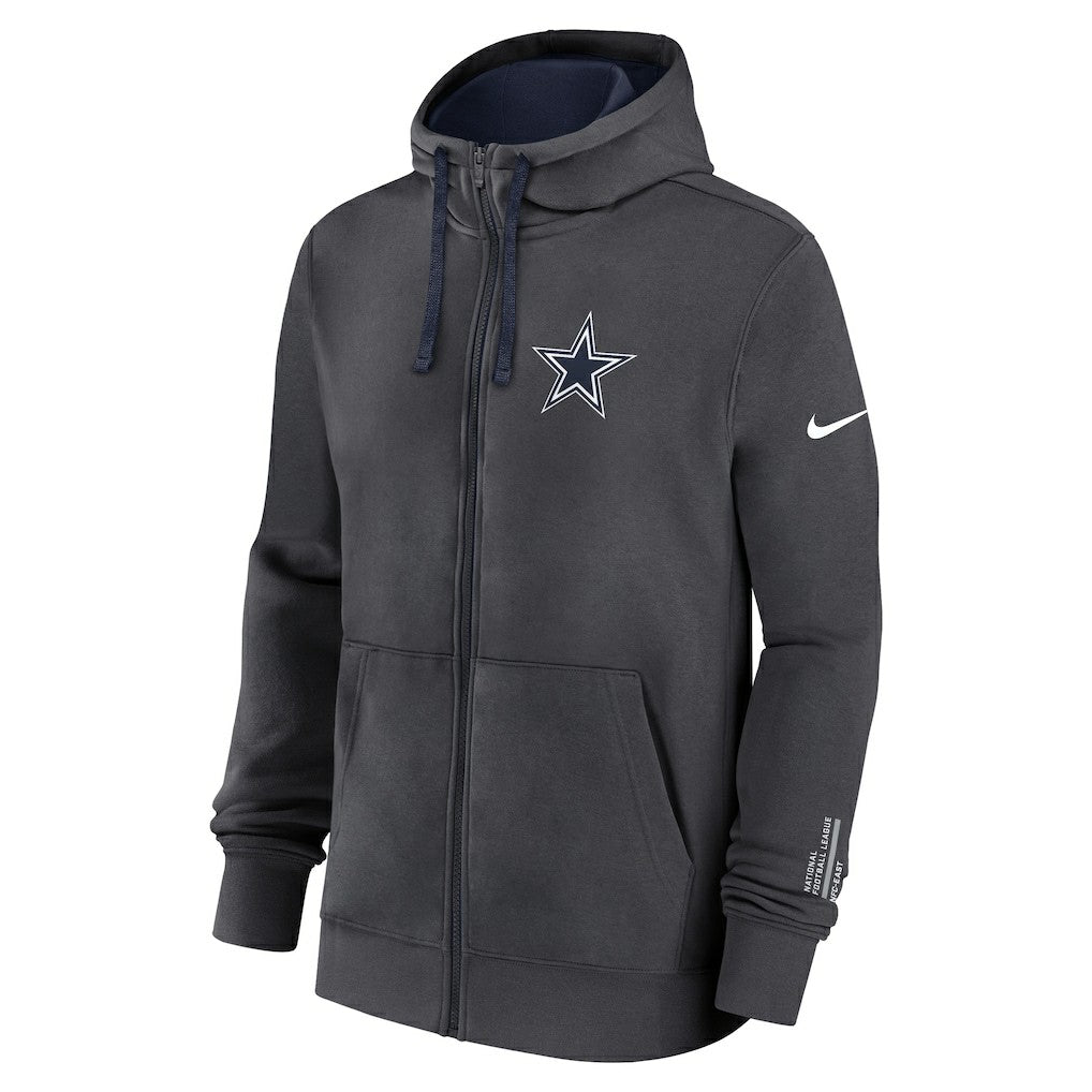 Dallas Cowboys Primetime Club Full-Zip Hoodie - Anthracite | Nike on sale