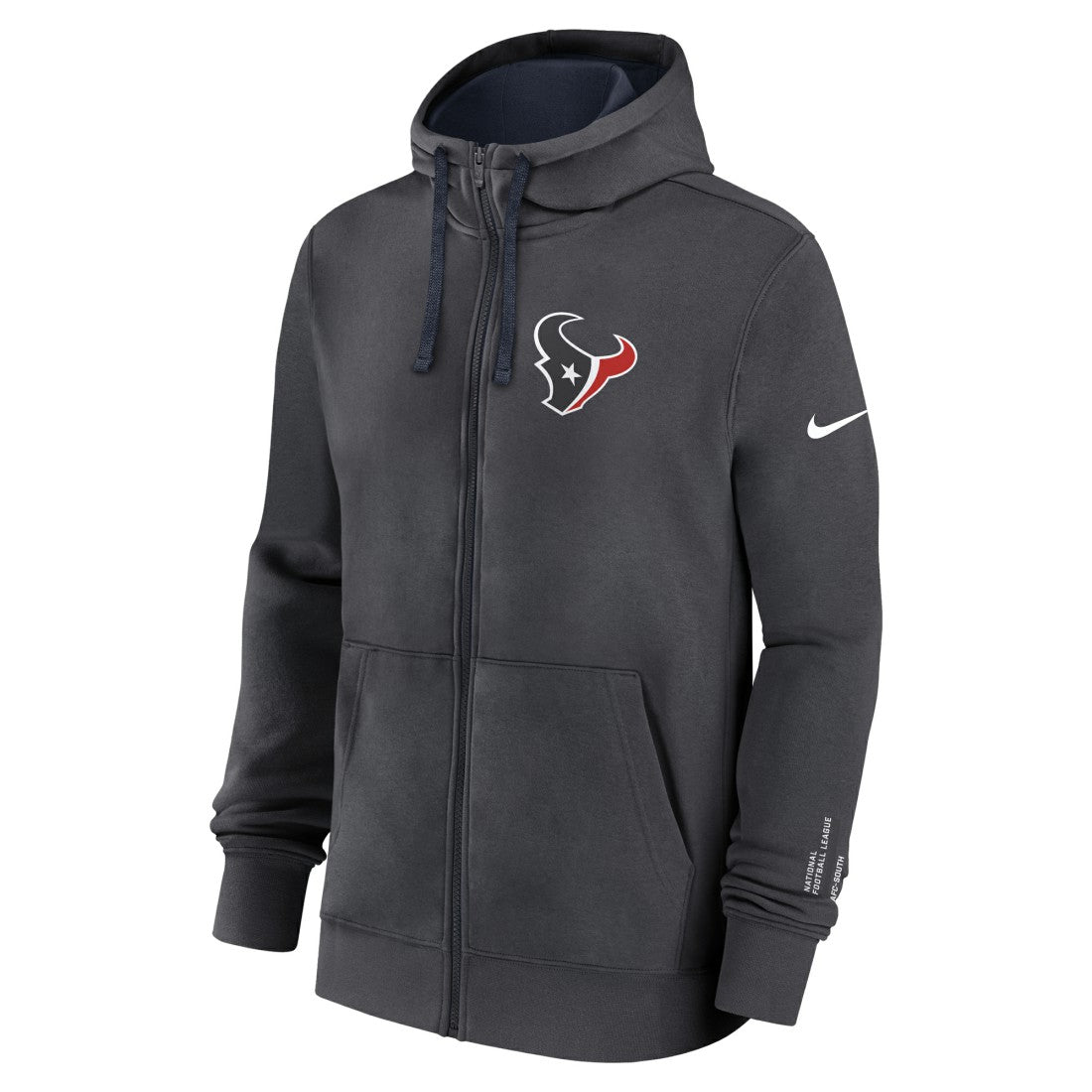 Houston Texans Primetime Club Full-Zip Hoodie - Anthracite | Nike online