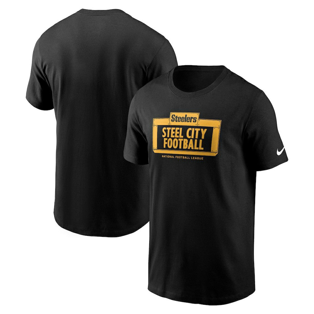 Pittsburgh Steelers Primetime Local Essential T-Shirt - Black | Nike cheap