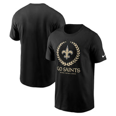 New Orleans Saints Primetime Local Essential T-Shirt - Black | Nike outlet