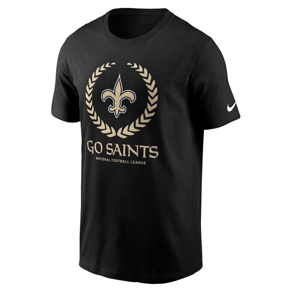 New Orleans Saints Primetime Local Essential T-Shirt - Black | Nike outlet