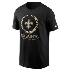 New Orleans Saints Primetime Local Essential T-Shirt - Black | Nike outlet