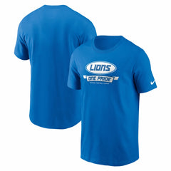 Detroit Lions Primetime Local Essential T-Shirt - Blue | Nike for sale