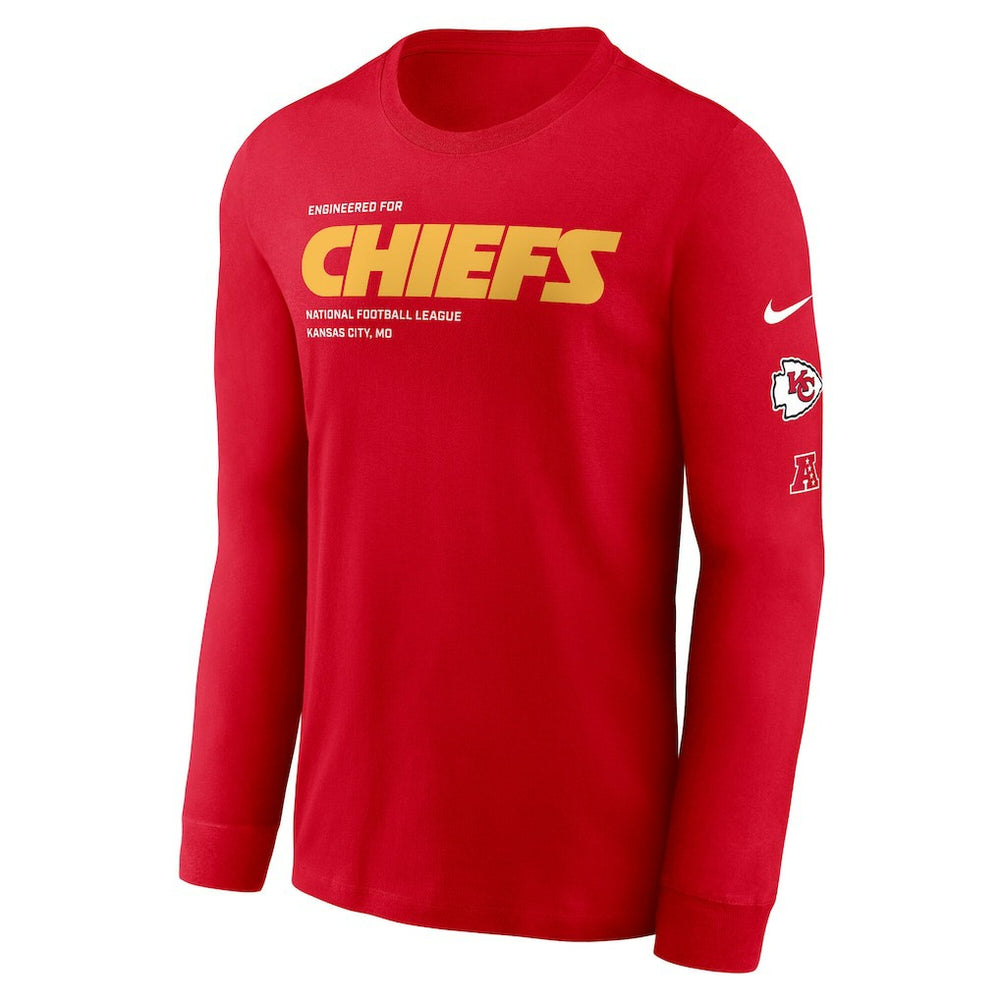 Kansas City Chiefs Play to Win Essential Long Sleeve T-Shirt - Red | Nike for sale