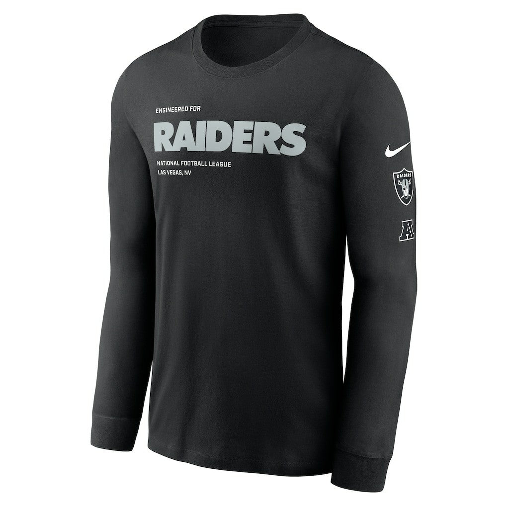 Las Vegas Raiders Play to Win Essential Long Sleeve T-Shirt - Black | Nike online