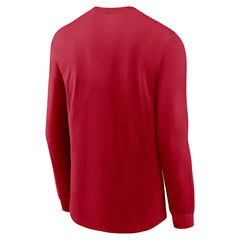 San Francisco 49ers Play to Win Essential Long Sleeve T-Shirt - Scarlet | Nike cheap