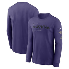 Baltimore Ravens Play to Win Essential Long Sleeve T-Shirt - Purple | Nike outlet