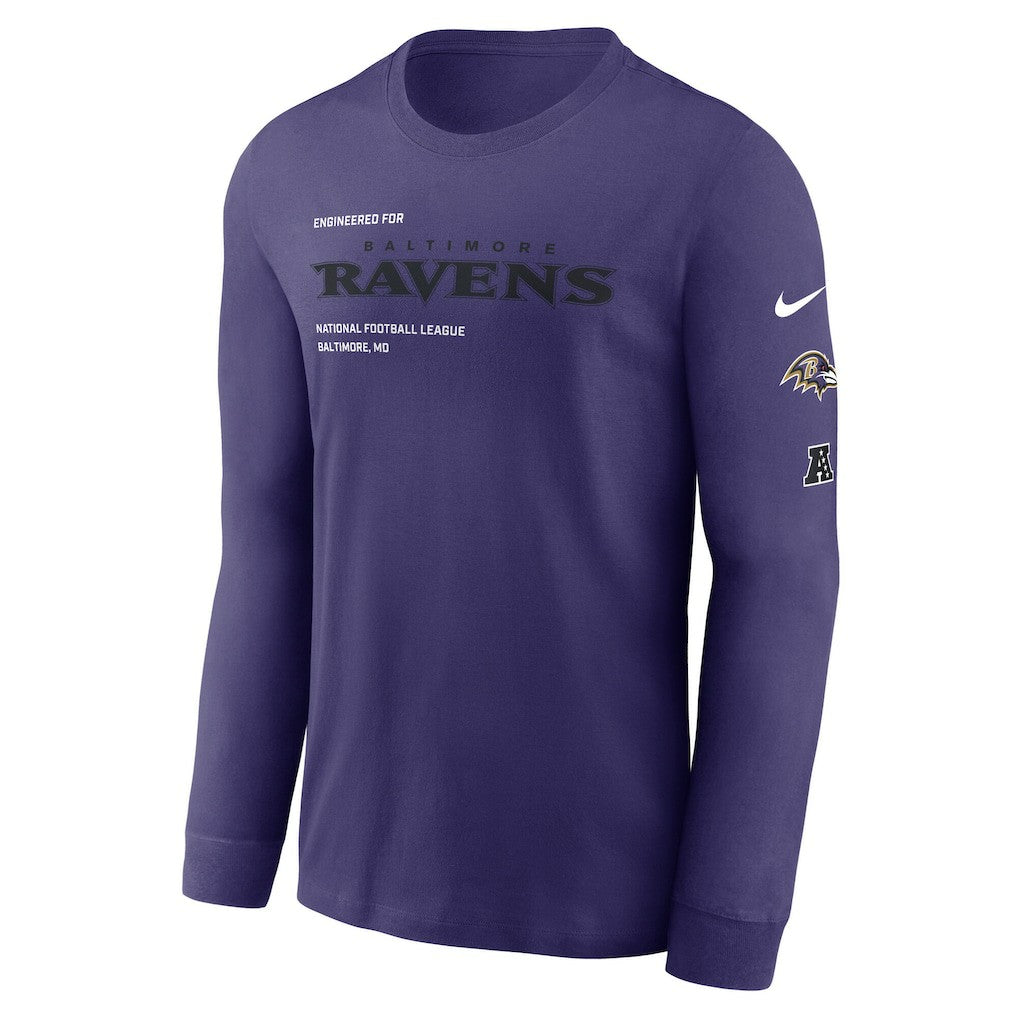 Baltimore Ravens Play to Win Essential Long Sleeve T-Shirt - Purple | Nike outlet