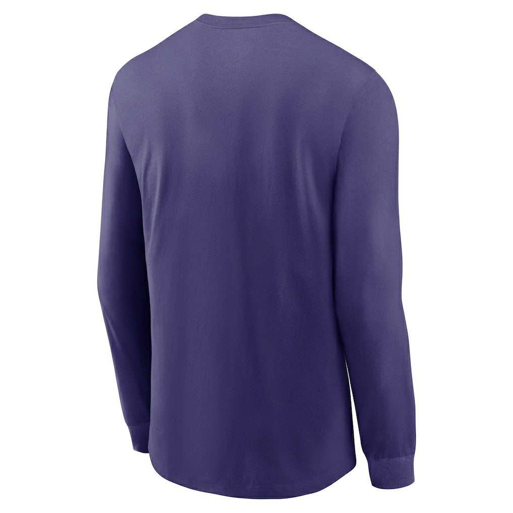 Baltimore Ravens Play to Win Essential Long Sleeve T-Shirt - Purple | Nike outlet