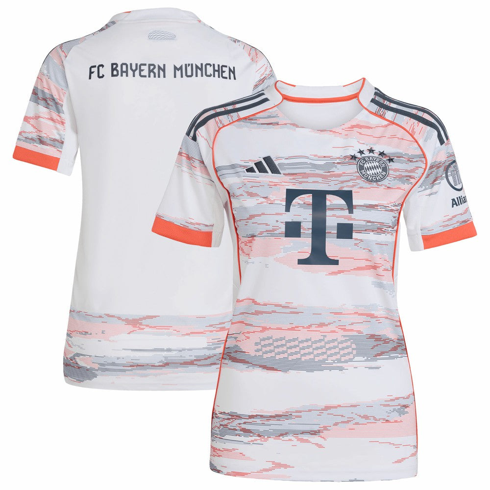 Bayern Munich Women's 2025/26 Away Replica Jersey - White | Adidas shop