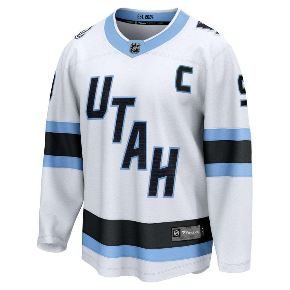 Clayton Keller Utah Mammoth Fanatics Away Breakaway Player Jersey White