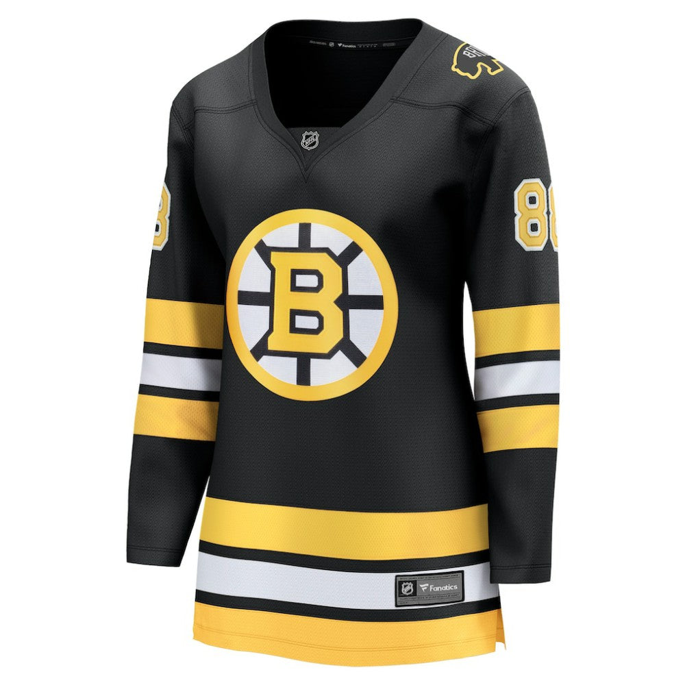 David Pastrnak Boston Bruins Fanatics Women's Home Breakaway Player Jersey Black
