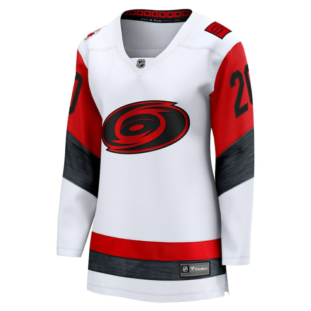 Sebastian Aho Carolina Hurricanes Fanatics Women's Away Breakaway Jersey White