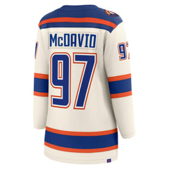 Connor McDavid Edmonton Oilers Fanatics Women's Alternate Breakaway Jersey Light Beige