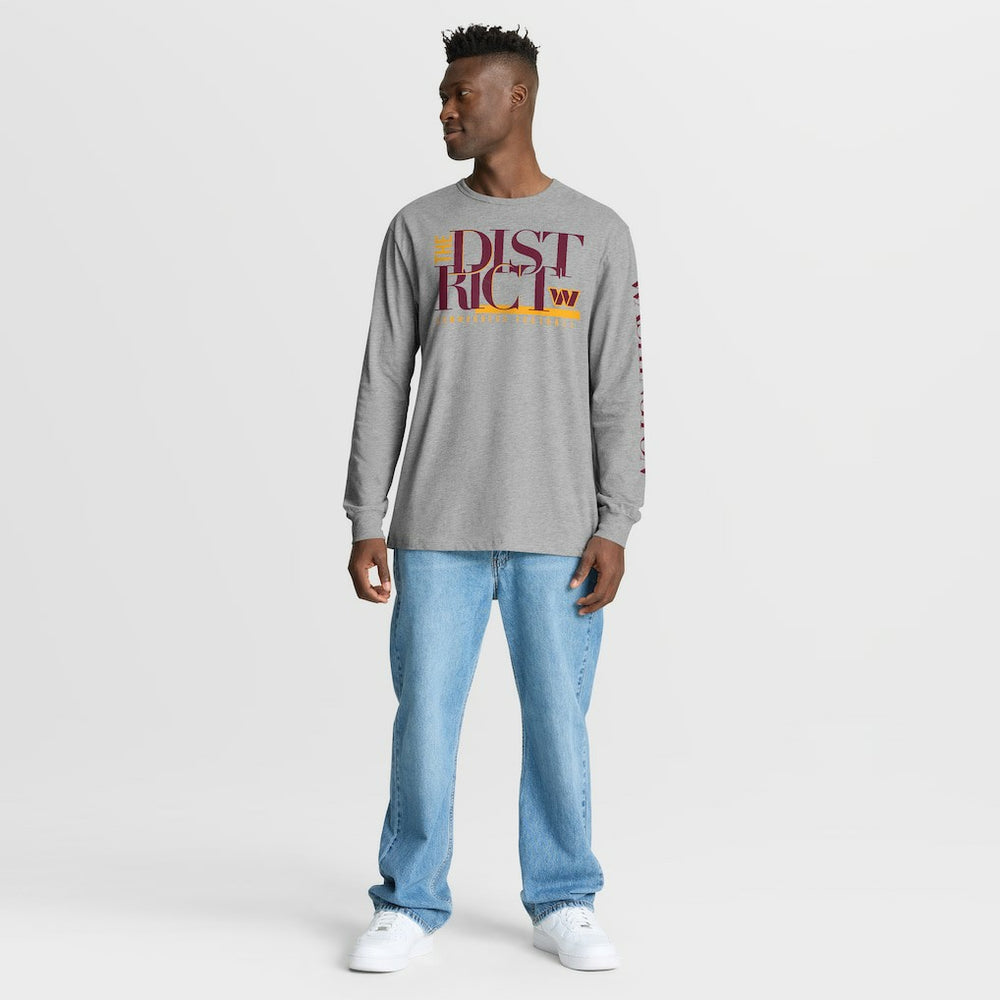 Washington Commanders Hometown Sweep Legacy Long Sleeve T-Shirt - Heather Gray cheap