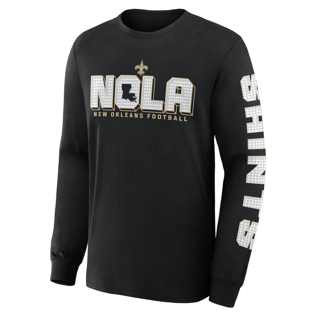 New Orleans Saints Hometown Sweep Legacy Long Sleeve T-Shirt - Black cheap