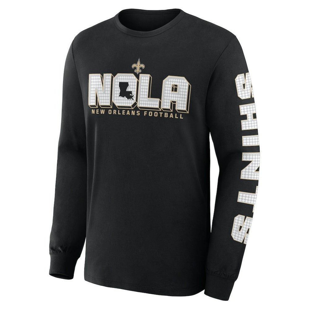 New Orleans Saints Hometown Sweep Legacy Long Sleeve T-Shirt - Black cheap