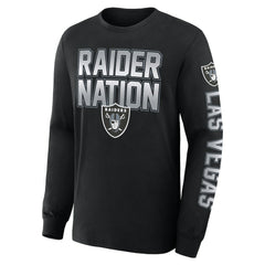 Las Vegas Raiders Hometown Sweep Legacy Long Sleeve T-Shirt - Black for sale
