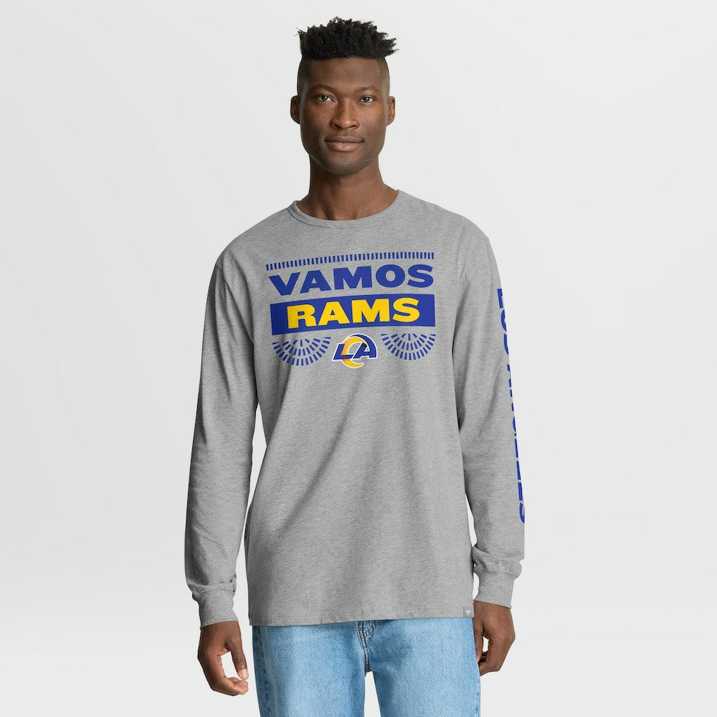 Los Angeles Rams Hometown Sweep Legacy Long Sleeve T-Shirt - Heather Gray cheap