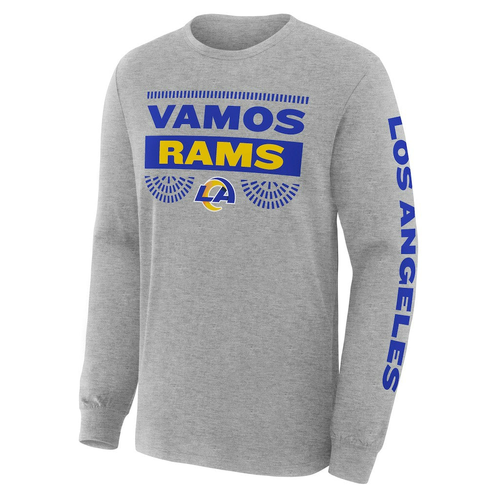 Los Angeles Rams Hometown Sweep Legacy Long Sleeve T-Shirt - Heather Gray cheap
