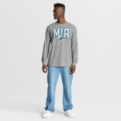 Miami Dolphins Hometown Sweep Legacy Long Sleeve T-Shirt - Heather Gray discount