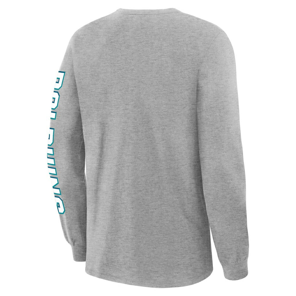 Miami Dolphins Hometown Sweep Legacy Long Sleeve T-Shirt - Heather Gray discount
