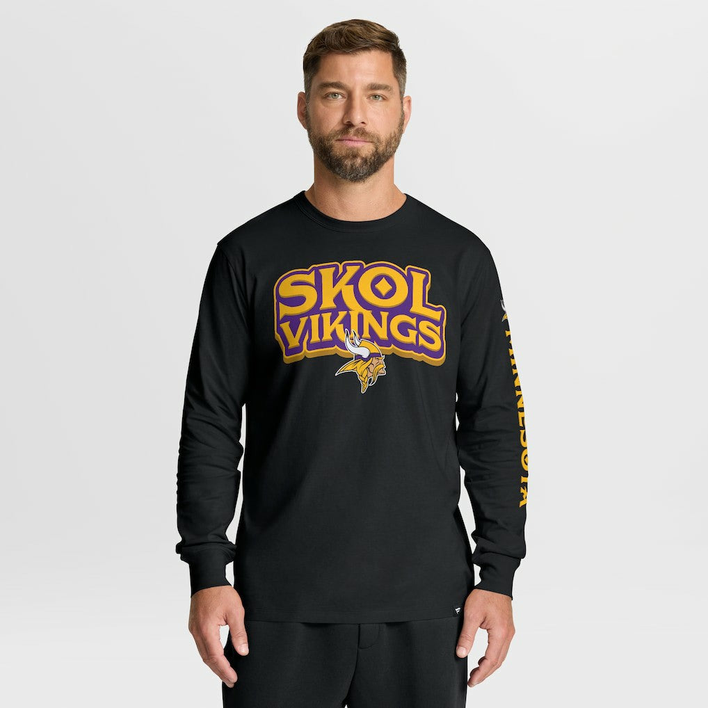 Minnesota Vikings Hometown Sweep Legacy Long Sleeve T-Shirt - Black for sale