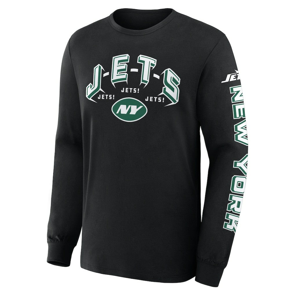 New York Jets Hometown Sweep Legacy Long Sleeve T-Shirt - Black sale