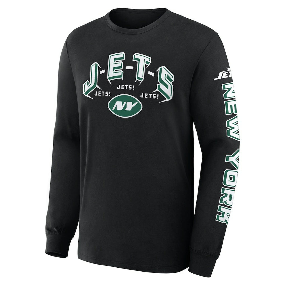 New York Jets Hometown Sweep Legacy Long Sleeve T-Shirt - Black sale