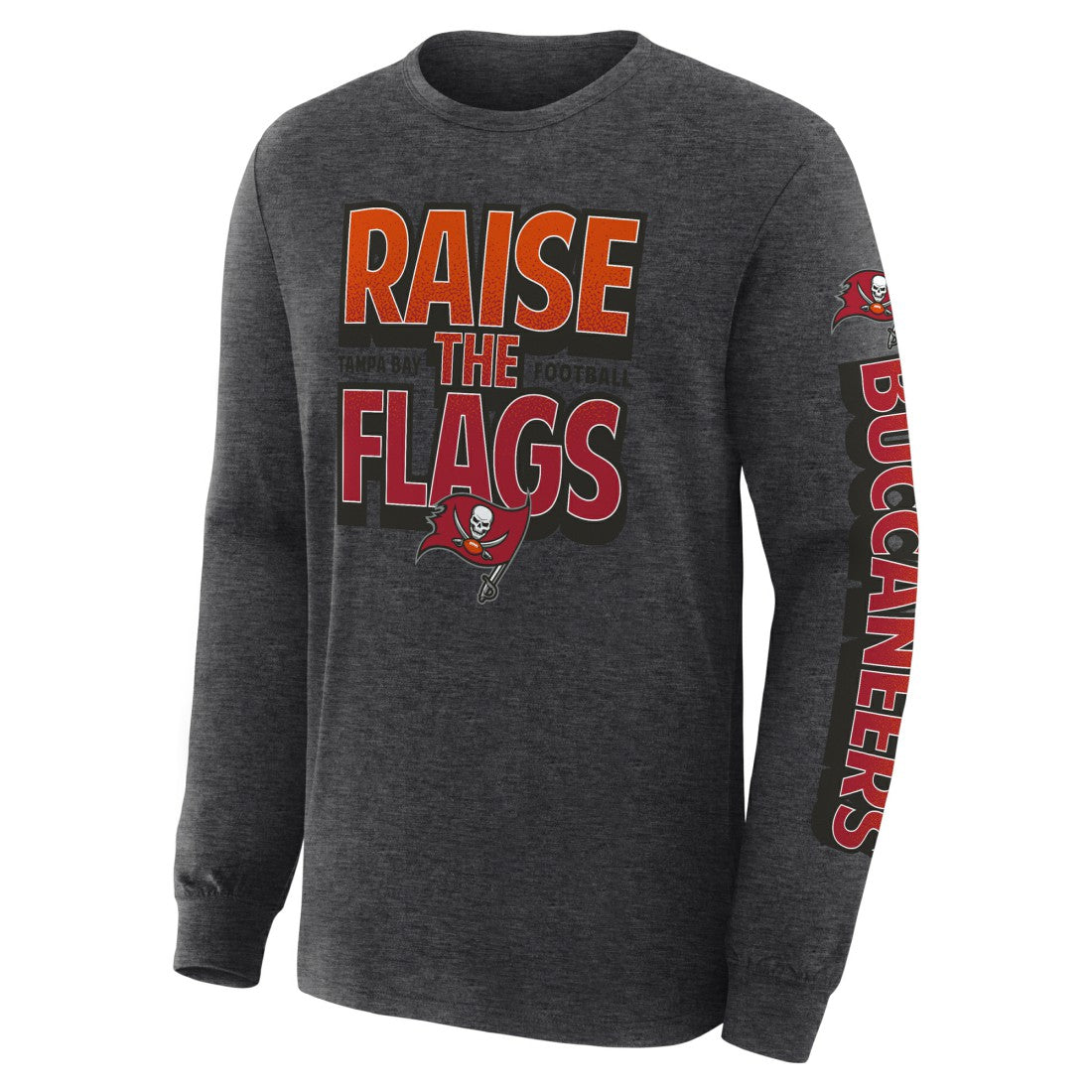Tampa Bay Buccaneers Hometown Sweep Legacy Long Sleeve T-Shirt - Heather Charcoal sale