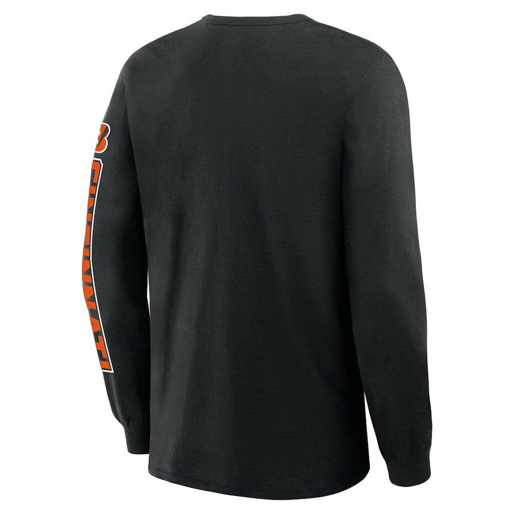 Cincinnati Bengals Hometown Sweep Legacy Long Sleeve T-Shirt - Black for sale